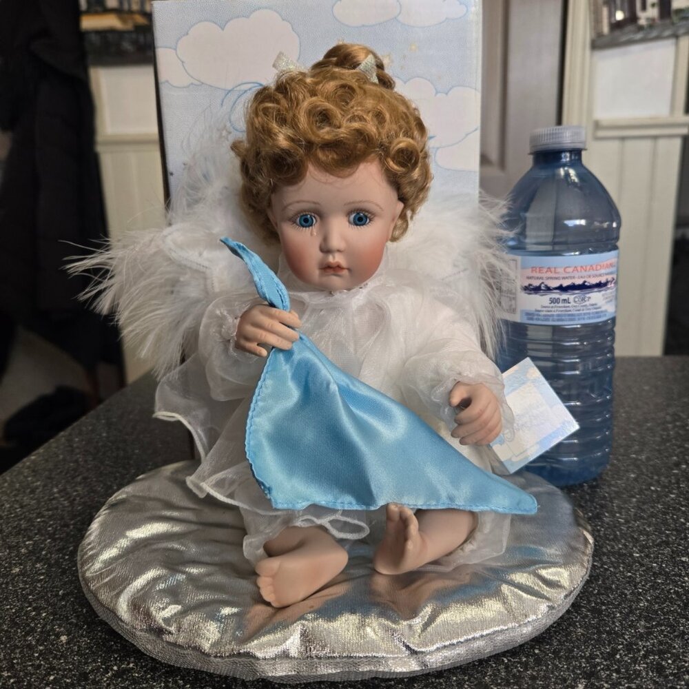 "Every Cloud Has A Silver Lining"Porcelain Doll